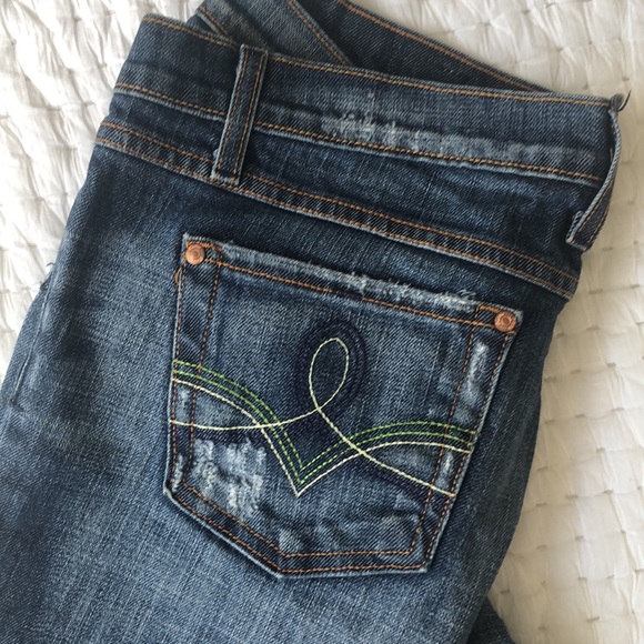 Plastic Brand ~ Flare Leg Jeans - Picture 7 of 14